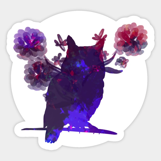 Dream Spirit Owl tie-dye Sticker by Matsurique